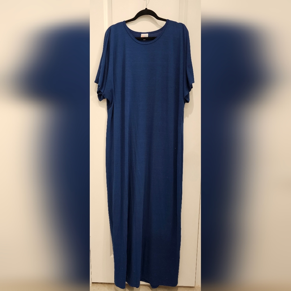 LuLaRoe Deep Blue Maxi Dress